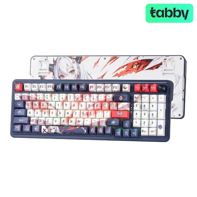 Redragon Eisa Pro 3 - Modes 98 Keys Gasket Hot - Swappable RGB Mechanical Gaming Keyboard With Linear Mechanical Switches - Blue/WhiteIT CareGaming Keyboard