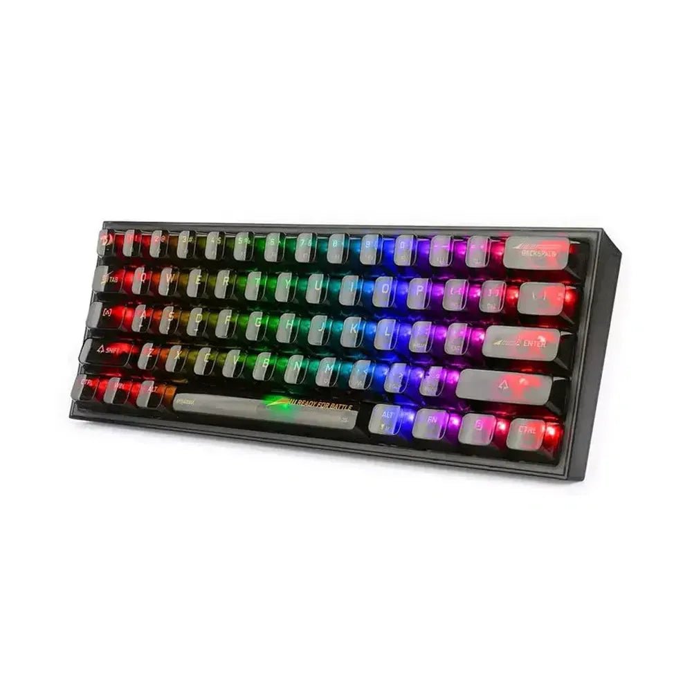 Redragon Fizz 60% Wired RGB Mechanical Gaming Keyboard – Full Transparent Black (Hot - Swappable)IT CareGaming Keyboard