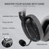 Redragon H878 Tri - Mode Wireless Gaming Headset – 7.1 Surround Sound, RGB Lighting, Noise - Canceling Mic (Black & Gray)IT CareGaming Headset