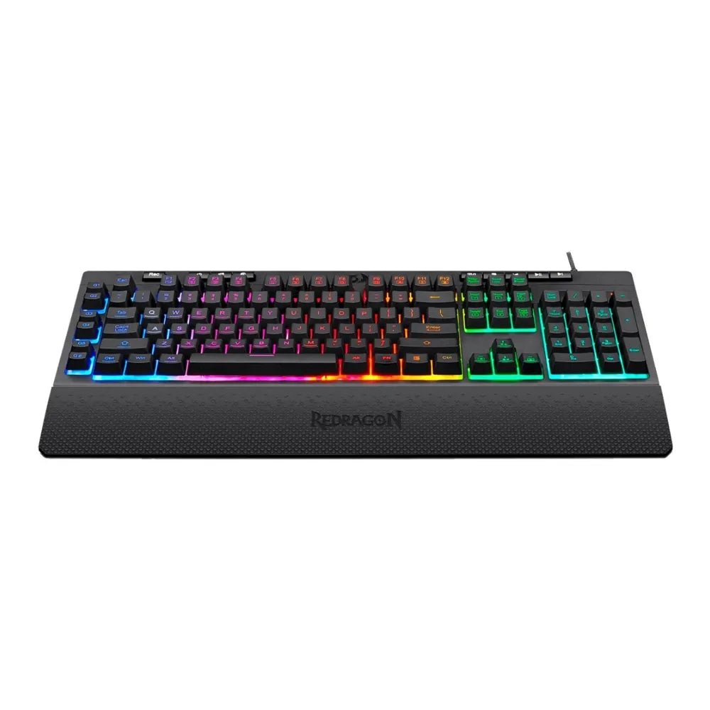 Redragon K512 Shiva RGB Membrane Gaming Keyboard with Macro & Multimedia Keys – English LayoutIT CareGaming Keyboard