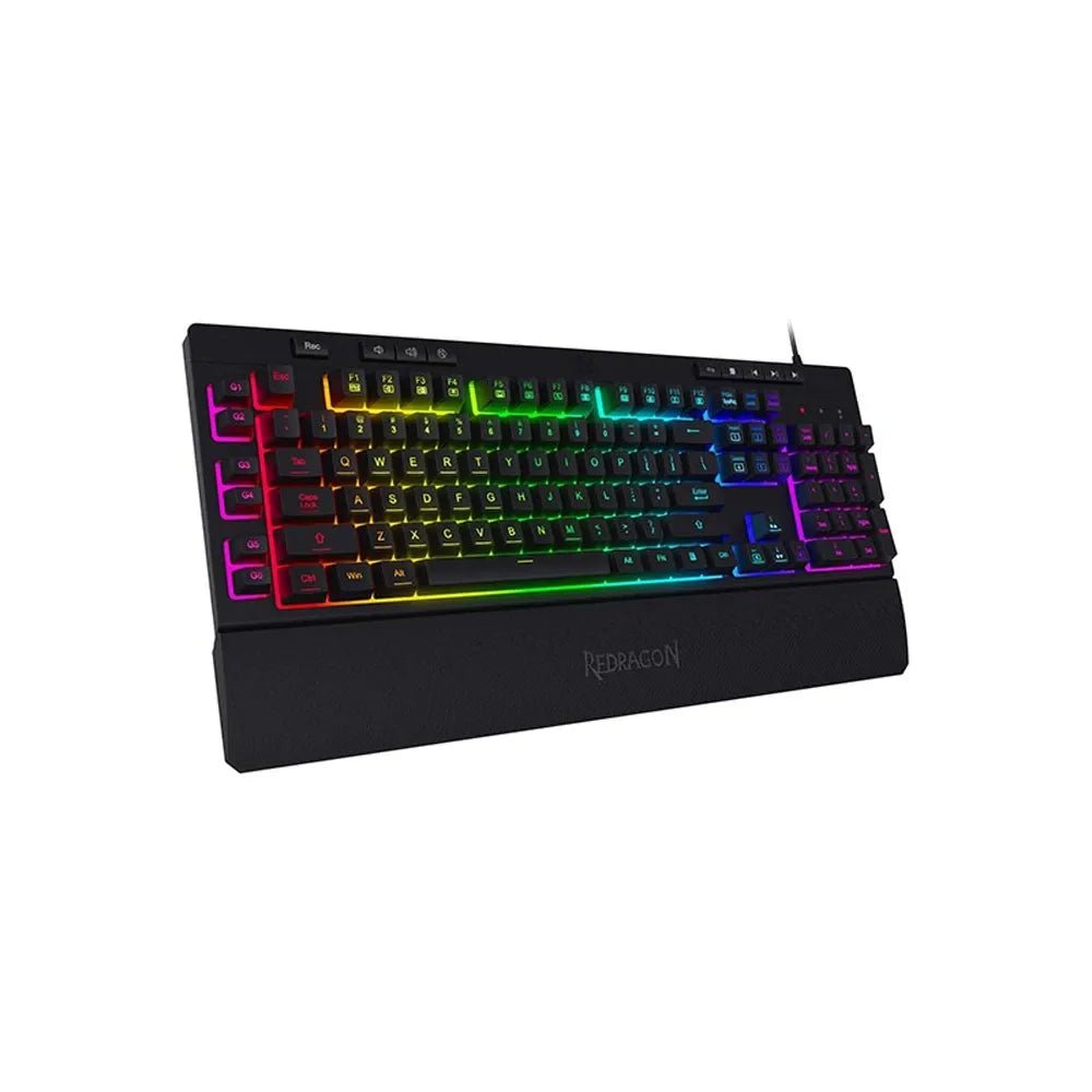 Redragon K512 Shiva RGB Membrane Gaming Keyboard with Macro & Multimedia Keys – English LayoutIT CareGaming Keyboard