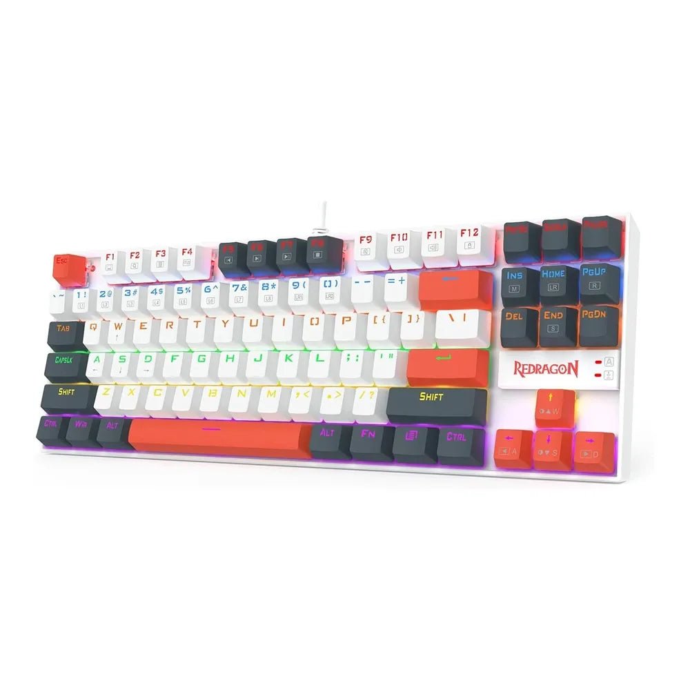 Redragon K552WLR KUMARA Mechanical Gaming Keyboard – Neo Nocturne Edition | Red Switches | RGB Backlit (87 - Key TKL)IT CareGaming Keyboard