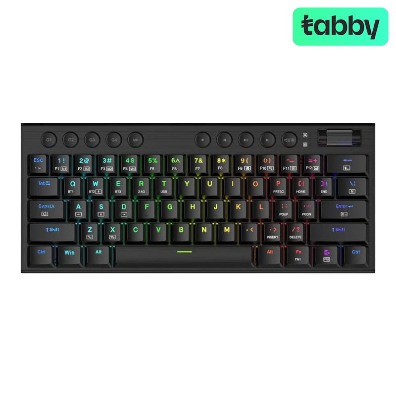 Redragon K632 Pro Noctis 60% RGB Mechanical Gaming Keyboard – Tri-Mode Wireless, Ultra-Thin Low-Profile Red Switch (English Layout) | IT Care Kuwait