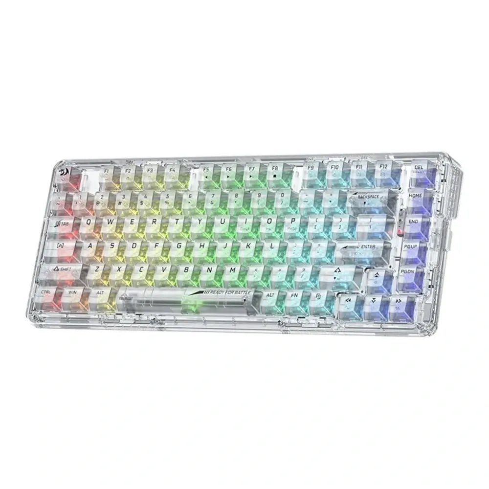 Redragon K649 ELF PRO 78% RGB Mechanical Gaming Keyboard – Tri - Mode Wireless, Gasket Mount, Transparent Design (English)IT CareGaming Keyboard