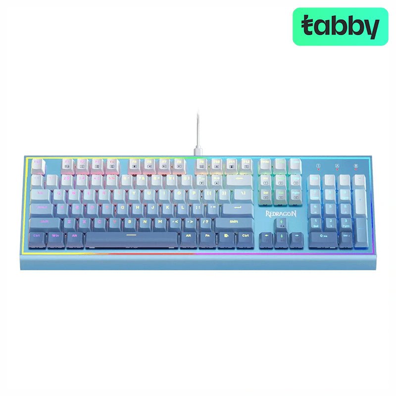 Redragon K654 Bluesiren RGB Wired Mechanical Gaming Keyboard – Hot - Swappable Red Switch/ Aluminum Frame (English)IT CareGaming Keyboard