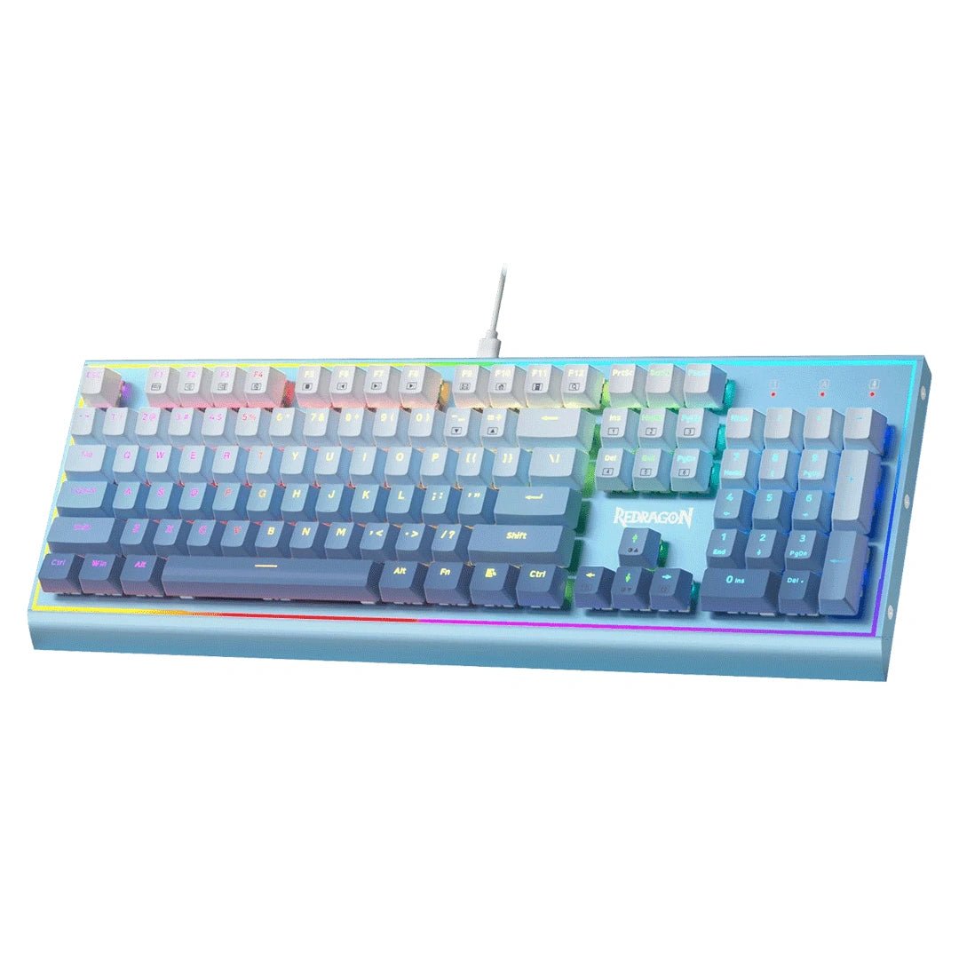 Redragon K654 Bluesiren RGB Wired Mechanical Gaming Keyboard – Hot - Swappable Red Switch/ Aluminum Frame (English)IT CareGaming Keyboard