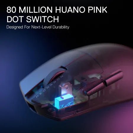 Redragon M916 Pro 4K Wireless Gaming Mouse – 3 - Mode Connectivity / 4000Hz Polling Rate / Ultra - Light 49g (Black)IT CareGaming Mouse