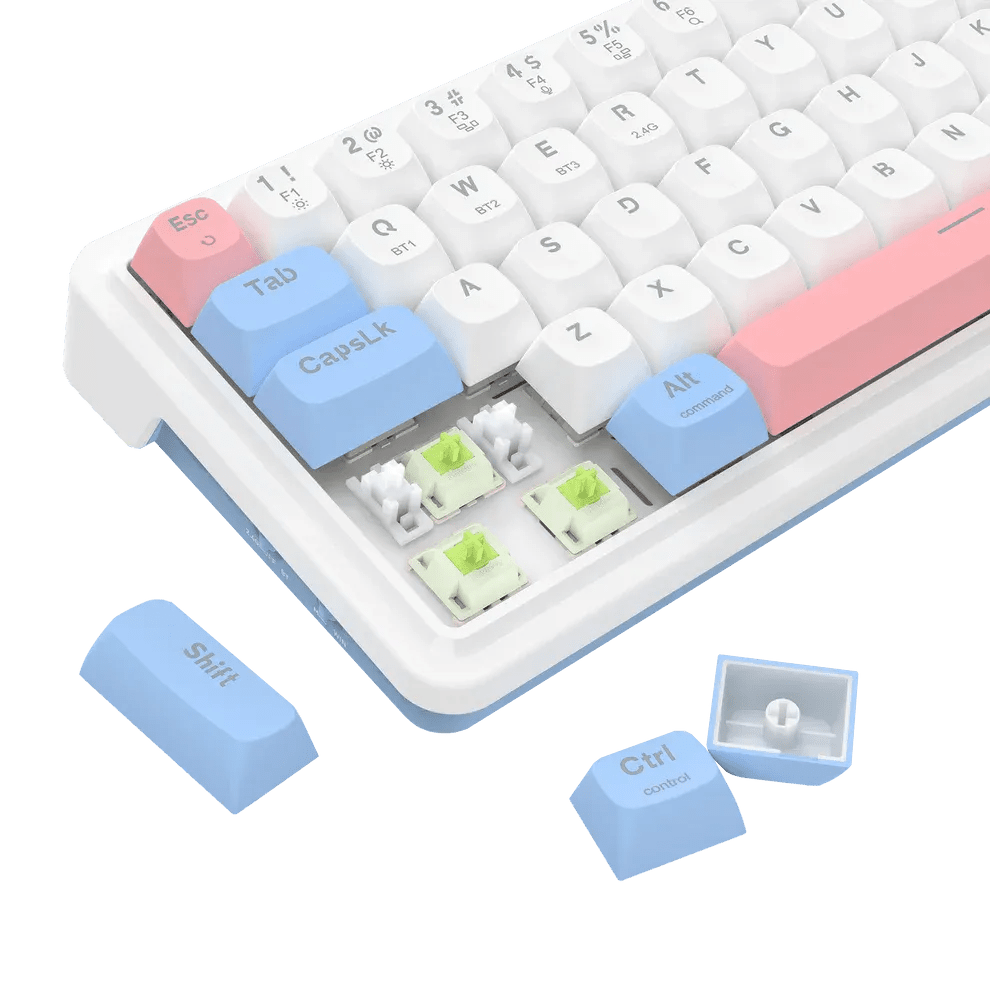 Redragon Nova Pro Tri - Mode Wireless Mechanical Gaming Keyboard – Gasket Mounted, Hot - Swappable, Mint Mambo SwitchesIT CareGaming Keyboard