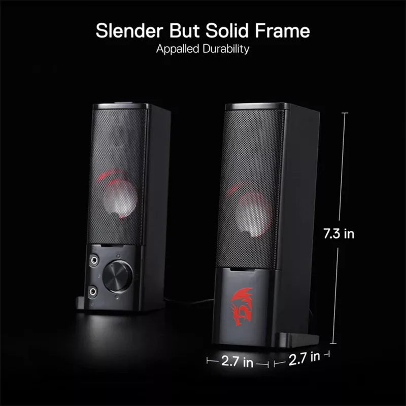 Redragon Orpheus GS550 2 - in - 1 Stereo Desktop Speakers & Soundbar with Red LED BacklightIT CareSpeaker
