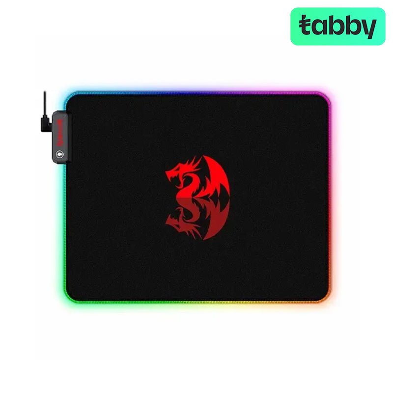 Redragon PLUTO P026 RGB Gaming Mouse Pad – Speed Surface, 9 RGB Modes / 330 × 260 × 3 mm | IT Care Kuwait