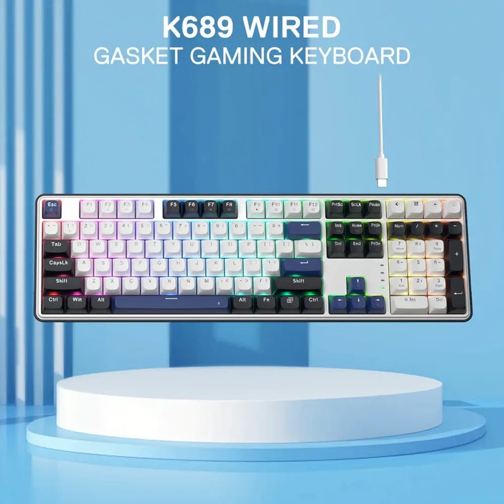 Redragon Wyvern K689 Wired Full - Size Gasket Mechanical Gaming Keyboard with Hot - Swappable Dragon Chant Linear Switches, PBT Keycaps & RGB BacklightingIT CareGaming Keyboard