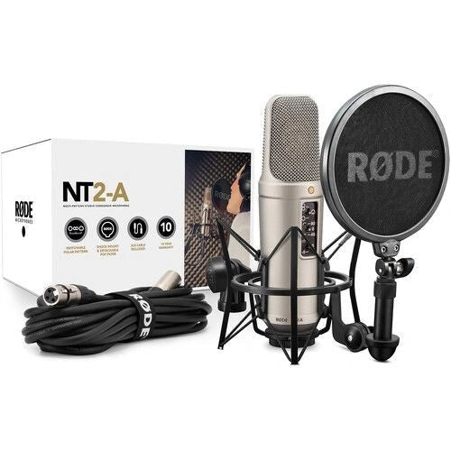 RODE NT2A MULTI PATTERN STUDIO CONDENSER MICROPHONEIT CareMicrophones