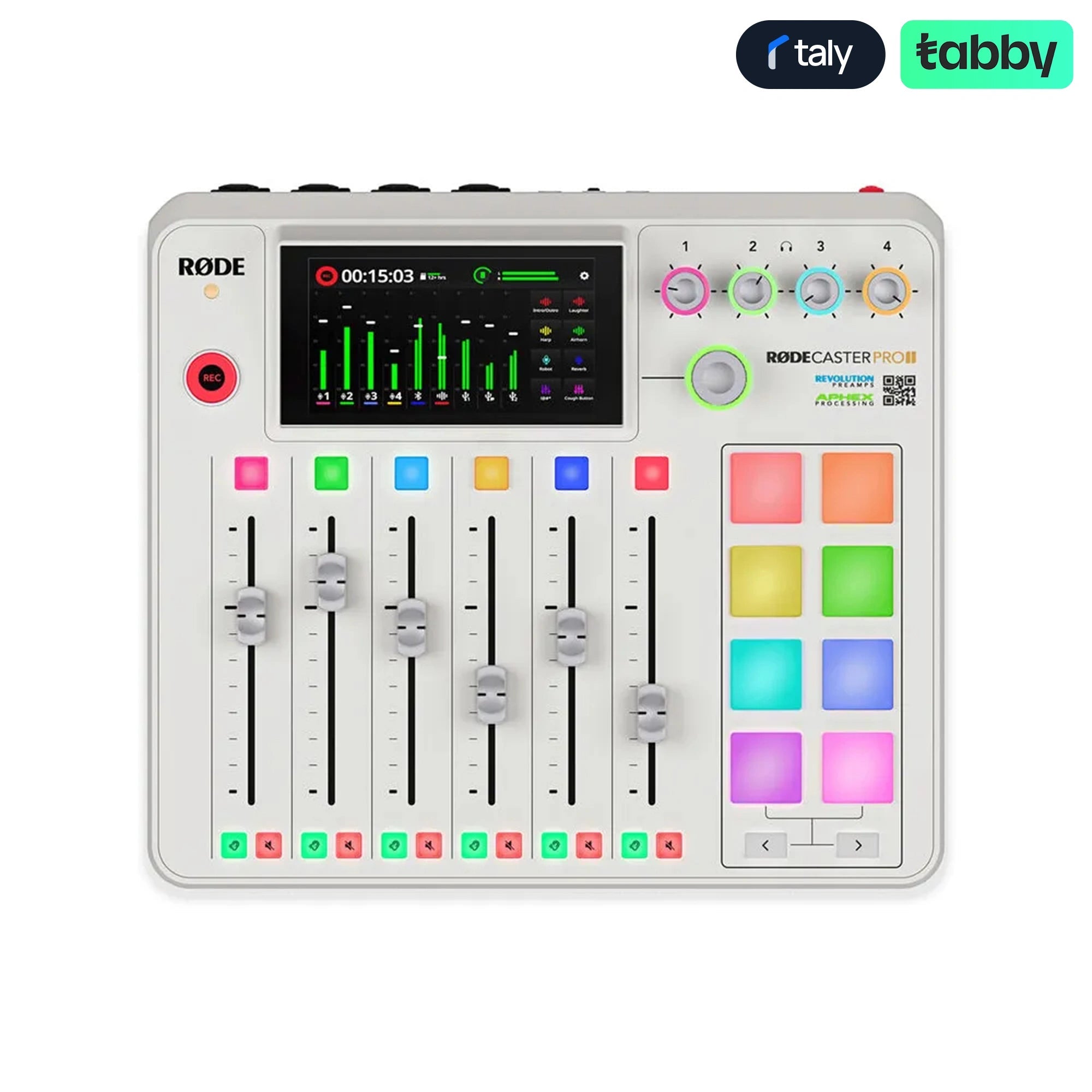 RODE RODECaster Pro II Integrated Audio Production Studio White | IT Care Kuwait