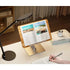 Rotatable 360° Adjustable Book Tablet & Laptop Stand Holder - Wood Brown Aluminum BodyIT CareBook Stand