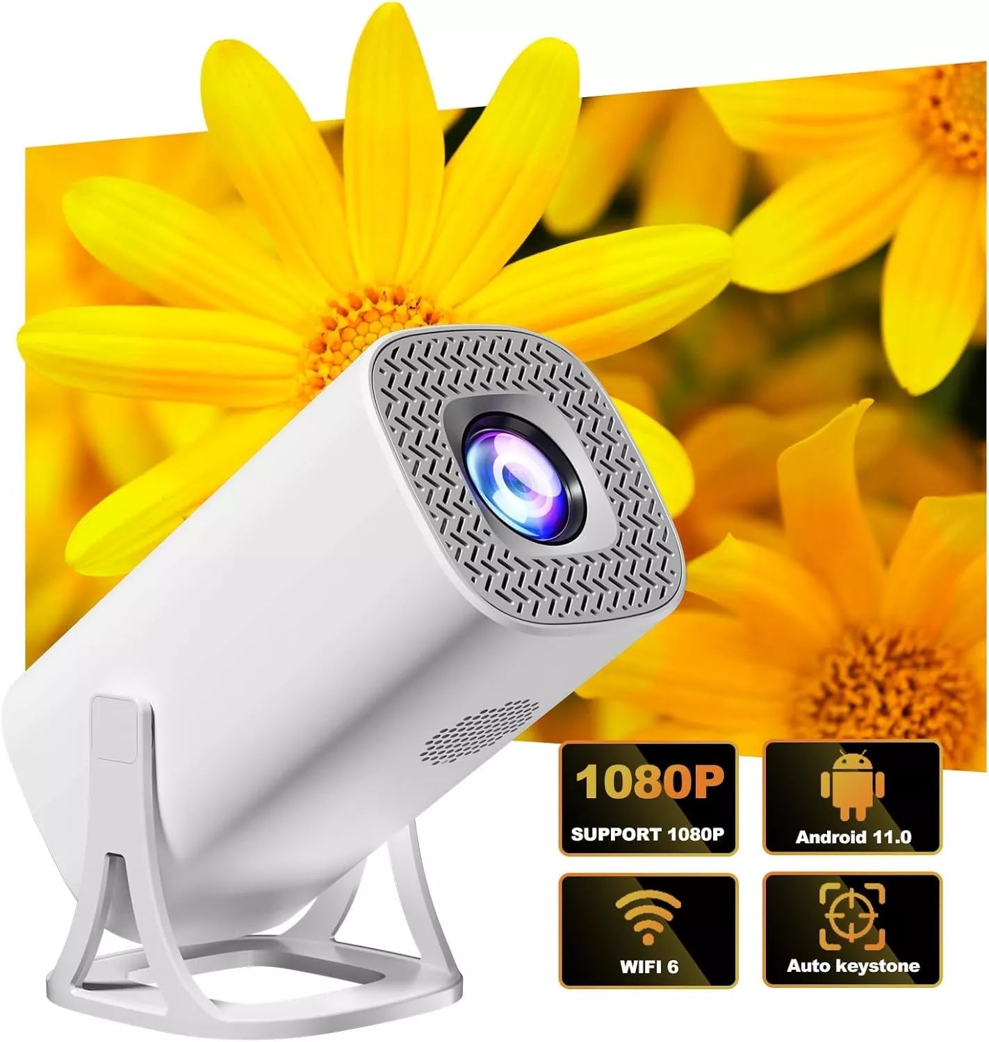 S40 Max 4K Game Projector with 35,000+ Built - In Games & Dual Wireless Controllers – Smart Android 11 Home Entertainment & Gaming ProjectorIT CareProjectors