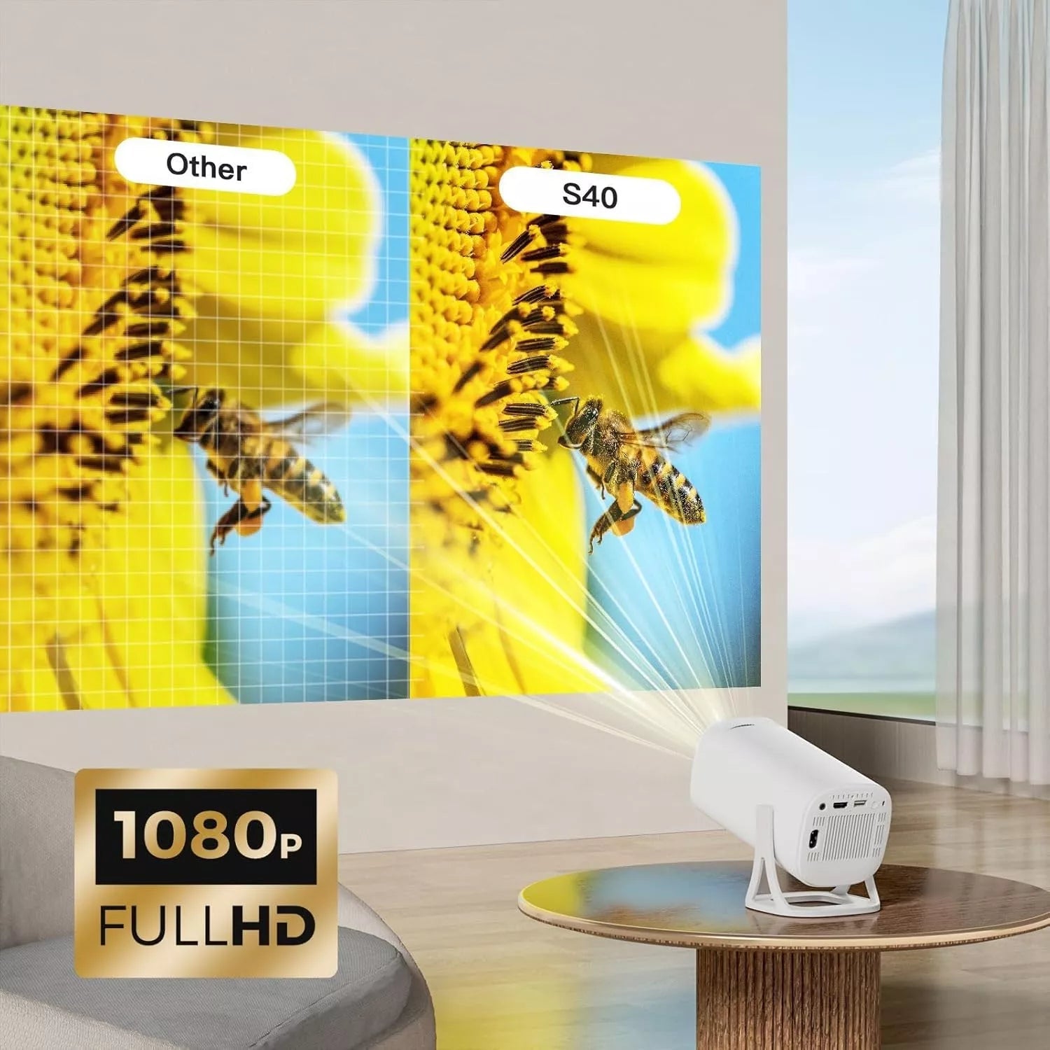 S40 Max 4K Game Projector with 35,000+ Built - In Games & Dual Wireless Controllers – Smart Android 11 Home Entertainment & Gaming ProjectorIT CareProjectors