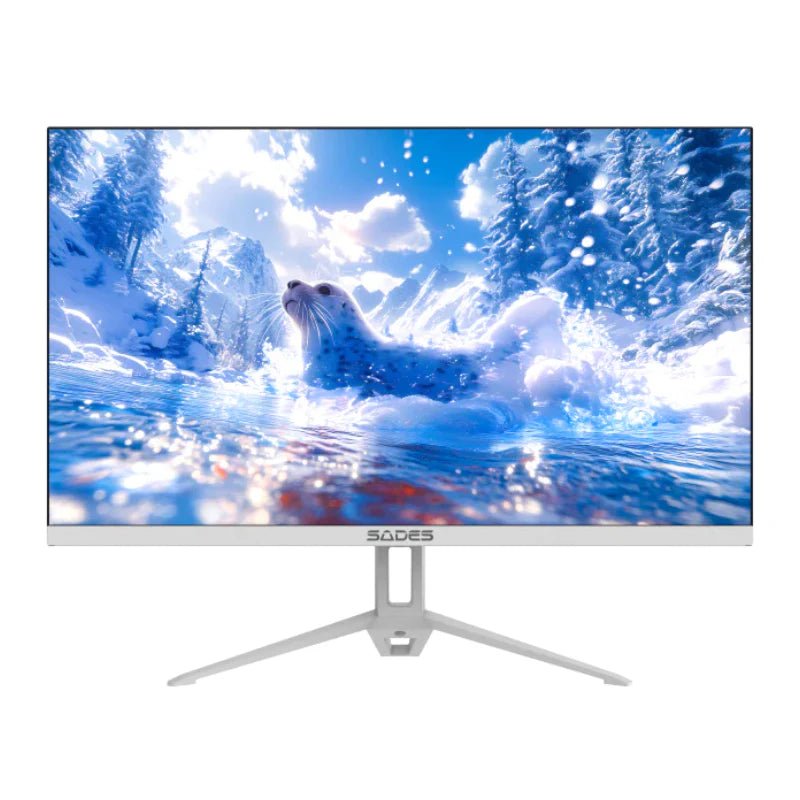 SADES ST-Seal SA-F01F22B Gaming Monitor - 22" FHD / 1ms / 120Hz / HDMI 2.1 / DisplayPort 1.4 / White | IT Care Kuwait