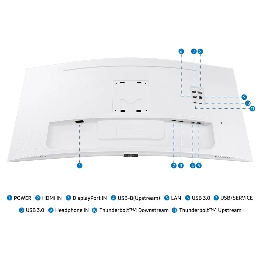 Samsung 34 - inch Viewfinity S65tc Series Ultra - wqhd 1000r Curved Computer Monitor Hdr10 100hz Amd Freesync Thunderbolt 4 Height Adjustable Stand Built - in SpeakersIT CareMonitor