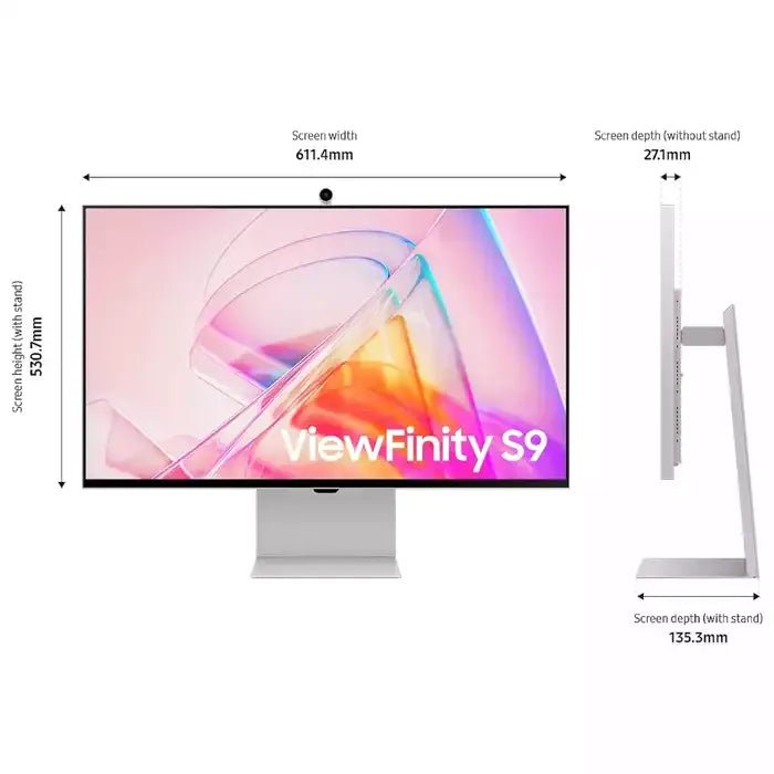 Samsung Viewfinity S9 Series 27 - inch 5k Hi - res 5ms 60hz Flat Monitor - Light GrayIT CareMonitor