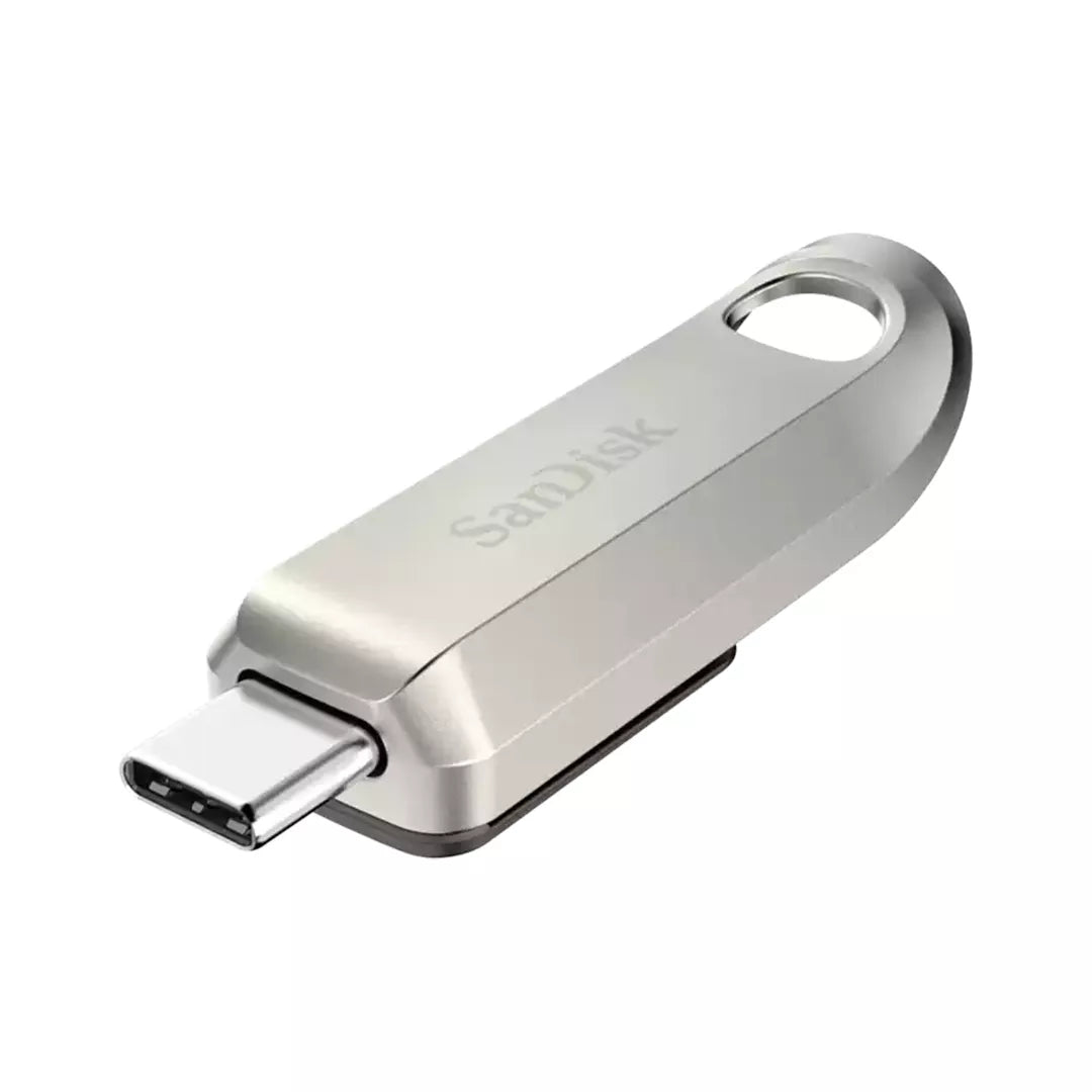 SanDisk Ultra Luxe USB Type-C Flash Drive - 64GB / Up to 300 MB/s / USB-C / USB 3.2 Gen 1 / Silver