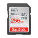 بطاقة ذاكرة SanDisk Ultra SDXC UHS-I - سعة 256 جيجابايت / حتى 150 ميجابايت/ثانية - بطاقة ذاكرة