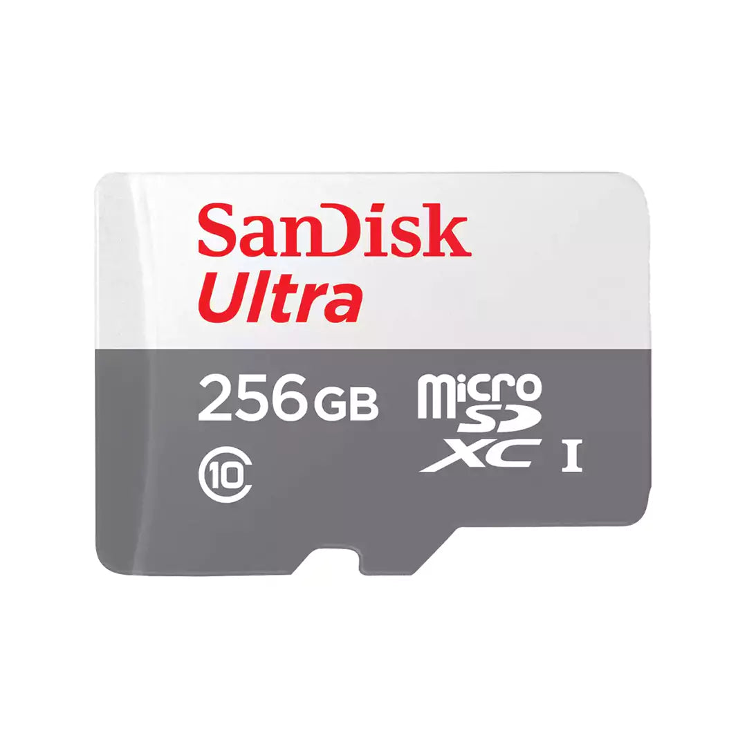 بطاقة ذاكرة SanDisk Utra Micro SDXC UHS-I - سعة 256 جيجابايت / حتى 100 ميجابايت/ثانية 