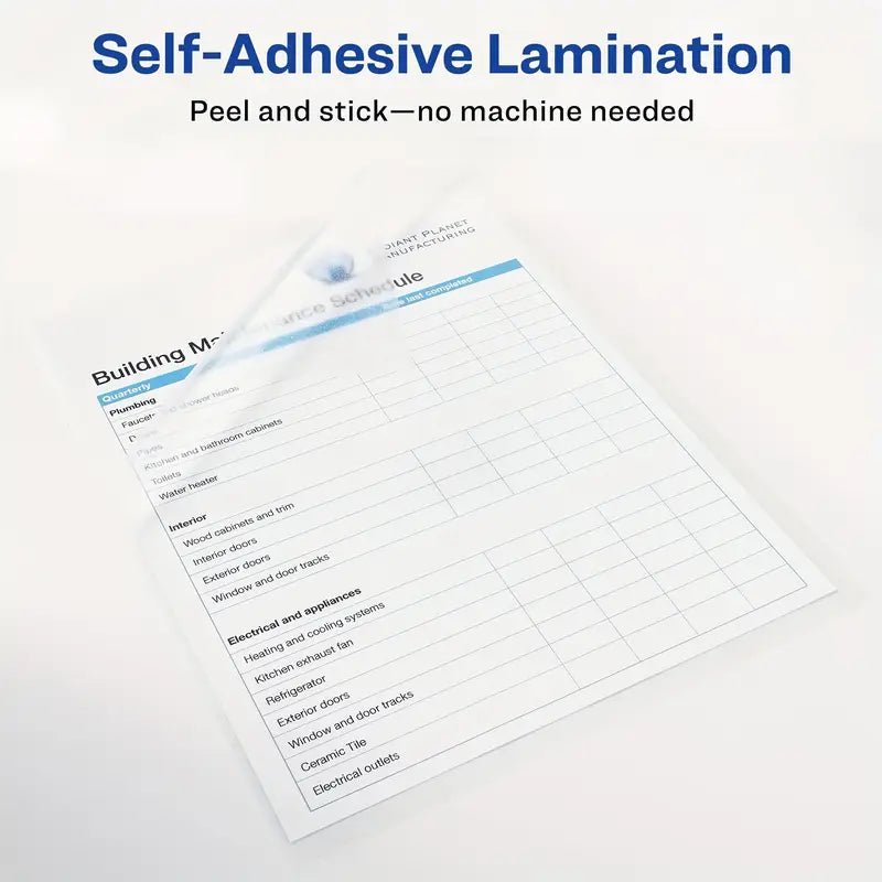 Self - Adhesive Laminating Sheets – A4/ Glossy/ 20 SheetsIT CareA4 Laminating Film