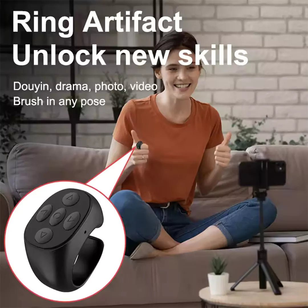 Selfie Remote Control Ring – TikTok, Photo, Video, and Novel Page TurnerIT CareRemote Control Ring