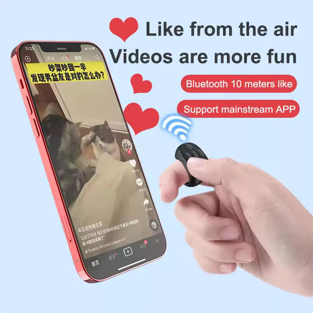 Selfie Remote Control Ring – TikTok, Photo, Video, and Novel Page TurnerIT CareRemote Control Ring