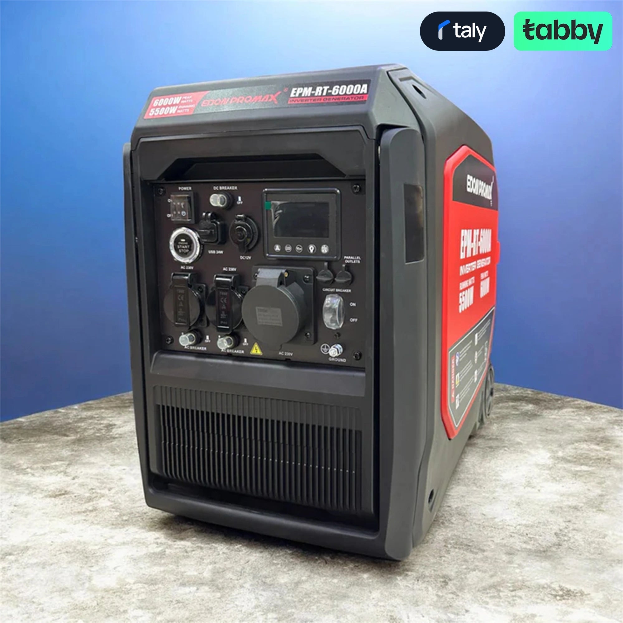 Silent Petrol Generator Edon 6.0kW Inverter Type with AVR | IT Care Kuwait