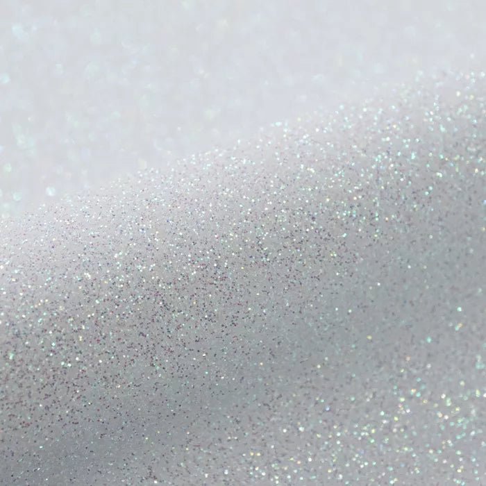 Siser Glitter Heat Transfer Vinyl Rainbow White 50cm x 1m | IT Care Kuwait