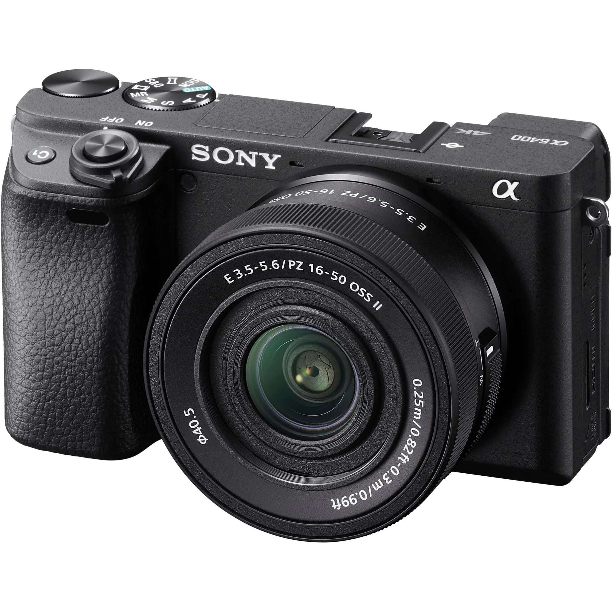 SONY ILCE - 6400K/B AP2 A6400 MIRRORLESS CAMERA WITH 16 - 50MM F/3.5 - 5.6 II LENSIT CareCamera
