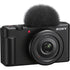 Sony ZV - 1F Vlogging Camera – 20.1MP 1" Sensor with 20mm f/2 Lens, 4K Video & Flip Touchscreen (Black)IT CareCamera