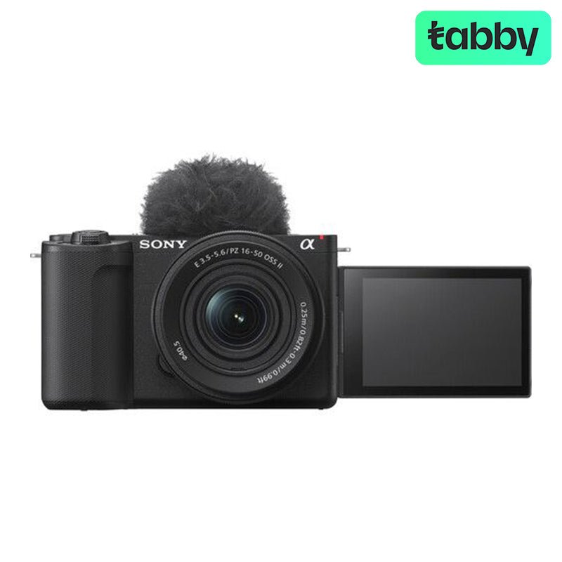 Sony ZV-E10 II Mirrorless Vlogging Camera with 16-50mm OSS II Lens – 26MP APS-C 4K Creator Camera with Flip Touchscreen (Black) | IT Care Kuwait
