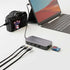 Powerology 256GB USB-C Hub and SSD Drive All-in-One Connectivity Storage with PD 100W - Grey