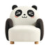 Linsy Kids Panda Mini Single Sofa Chair - Black & White