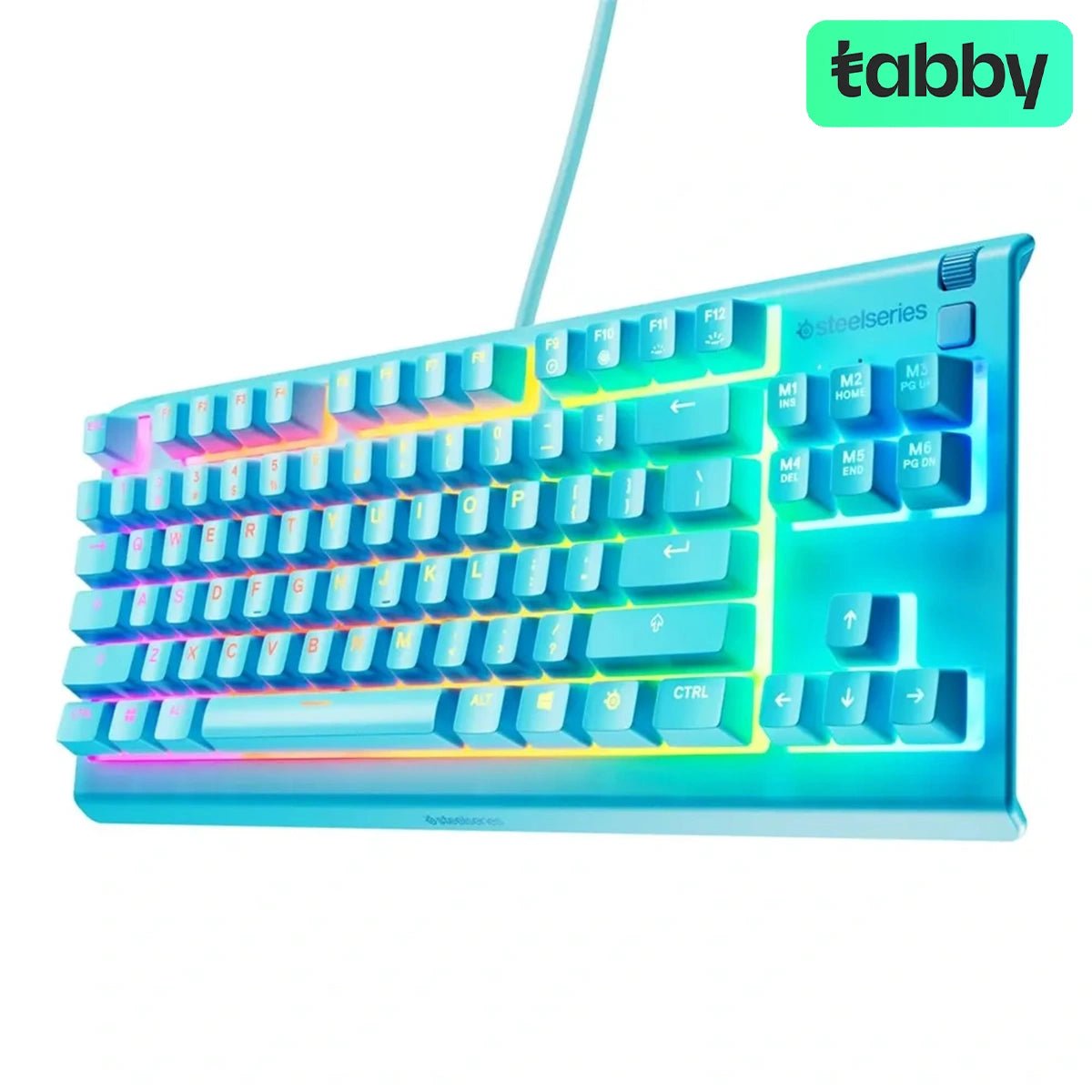 SteelSeries Apex 3 TKL RGB Gaming Keyboard - Aqua (US Layout) | IT Care Kuwait