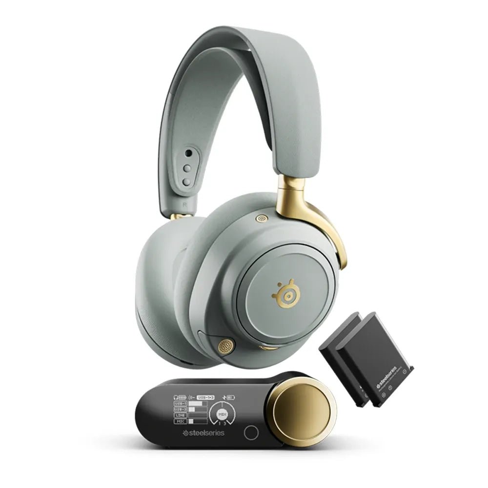 Steelseries Arctis Nova Elite - Hi - res Wireless Gaming Headset - Sage GoldIT CareGaming Headset