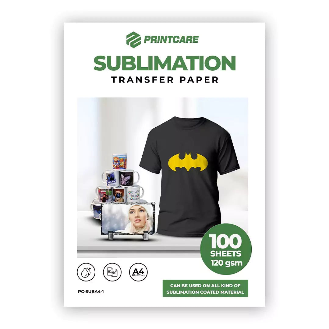 Print Care Sublimation Transfer Paper – A4/ 120GSM/ 100 Sheets – PC-SUBA4-1