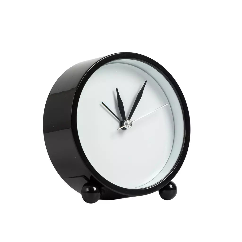 Sublimation Blank Alarm Clock with Sublimatable Aluminum Insert – 10.5x10.7x4cm/ BlackIT CareSublimation Clock