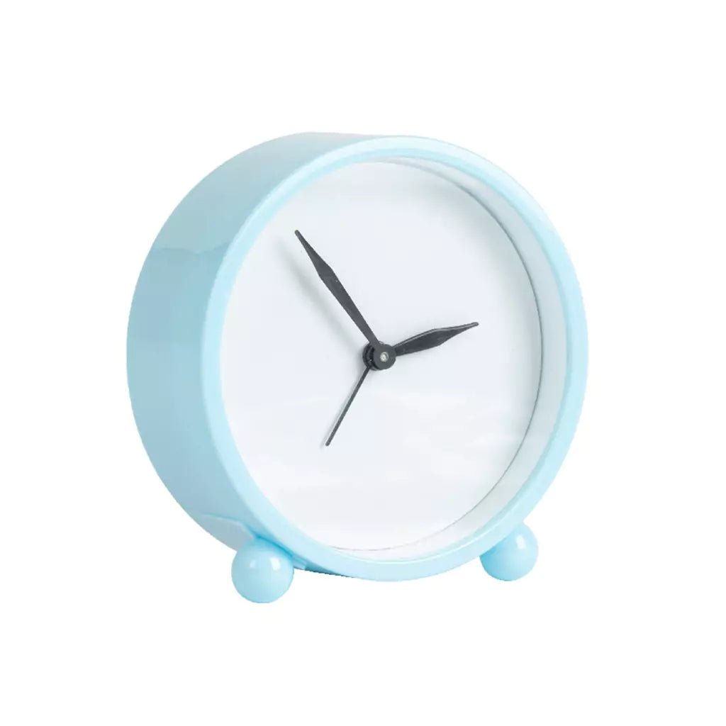 Sublimation Blank Alarm Clock with Sublimatable Aluminum Insert – 10.5x10.7x4cm/ Light BlueIT CareSublimation Clock
