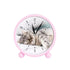 Sublimation Blank Alarm Clock with Sublimatable Aluminum Insert – 10.5x10.7x4cm/ PinkIT CareSublimation Clock