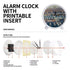 Sublimation Blank Alarm Clock with Sublimatable Aluminum Insert – 10.5x10.7x4cm/ WhiteIT CareSublimation Clock