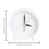 Sublimation Blank Alarm Clock with Sublimatable Aluminum Insert – 10.5x10.7x4cm/ WhiteIT CareSublimation Clock