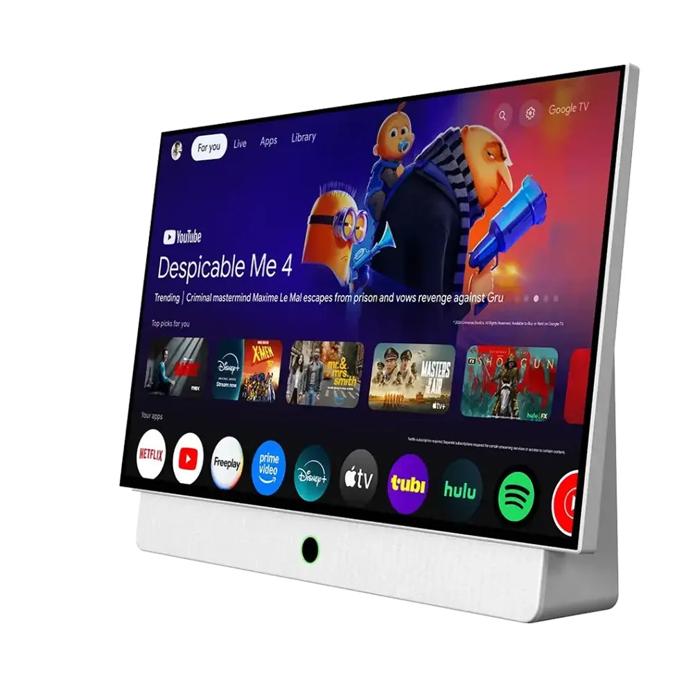 Powerology 27-Inch Portable FHD Smart TV with Built-In Battery - White | IT Care Kuwait – Image 3