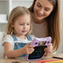 Porodo Kids Drawing and Writing Board with 95 Guided Drawings and 3.0-Inch IPS Display - Purple
