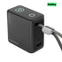 Powerology 15000mAh Mini Power Bank with Built-In USB-C Cable and PD 45W - Black