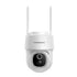 Powerology Built-In Solar Pan and Tilt Outdoor Security Camera - White