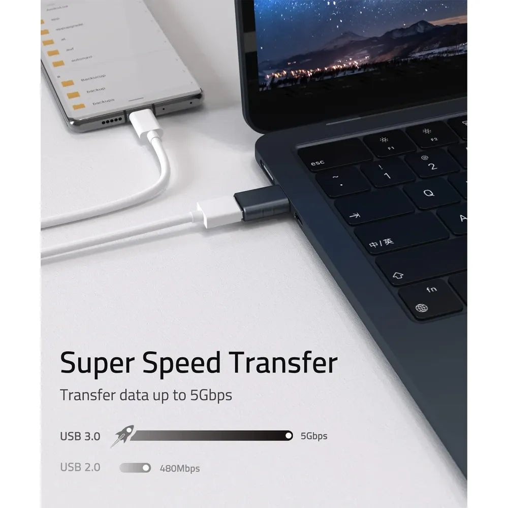 Syntech USB - C to USB - A 3.0 Adapter (2 - Pack) – High - Speed Zinc Alloy Type - C ConverterIT CareCables & Converters