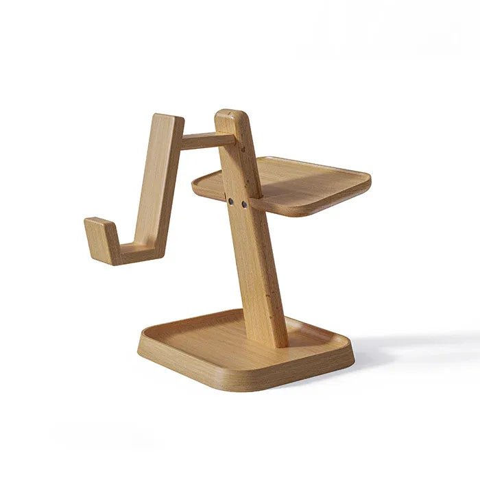 Syntech VR Wood Desk Stand – Premium Solid Beech Wood Stand for VR Headsets (Quest / Pico / Vision Pro)IT CareDesk Stand